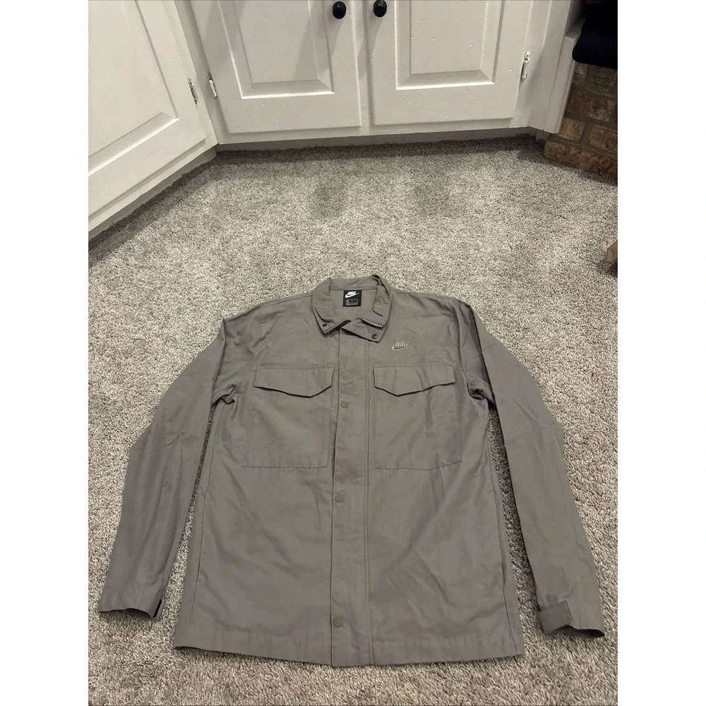 Nike Sportswear M65 Woven Field Jacket Mens Medium Gray CZ9922-029 M Med